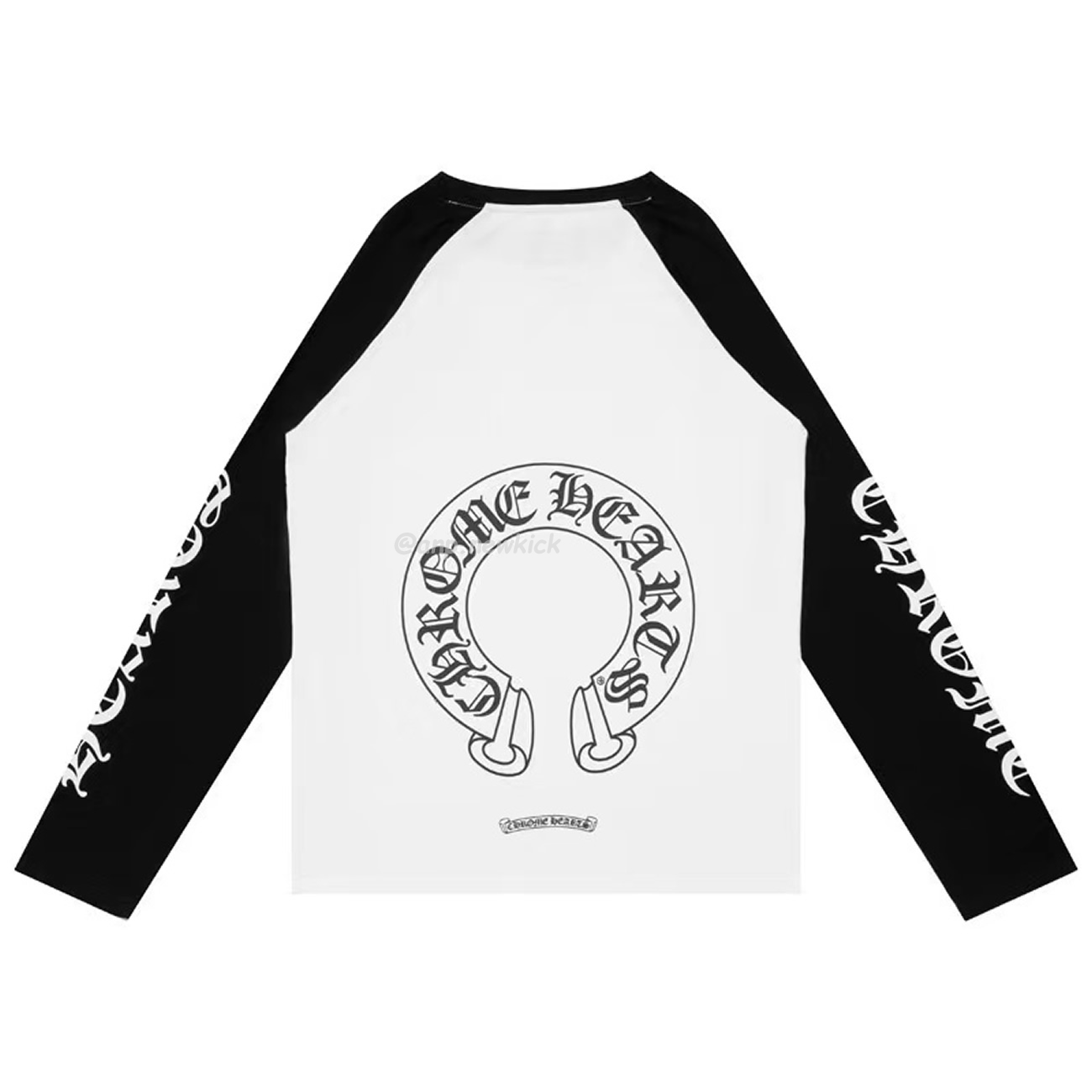 Chrome Hearts Horseshoe Baseball White Black T Shirt (5) - newkick.vip